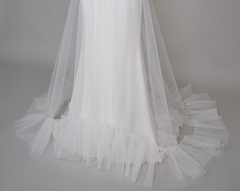 Thea Tulle Overlay, Wedding Overskirt, Bridal Overskirt, Tulle Overskirt, Dress Overlay, Tulle Skirt, Skirt Overlay, Bridal Skirt Overlay