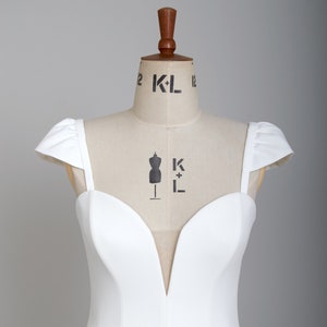 Mangas de gorra desmontables Ebele, mangas de boda desmontables, correas de boda, correas de novia, mangas desmontables, correas de vestido, mangas de vestido
