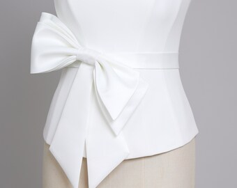 Jamie Detachable Wedding Dress Bow, Wedding Bow, Bridal Bow, Large Wedding Bow, Bridal Gown Bow
