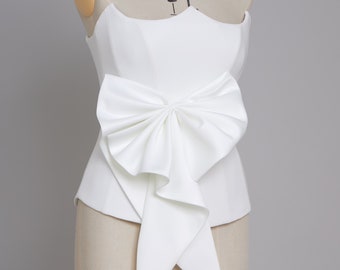 Olivia Detachable Wedding Dress Bow, Wedding Bow, Bridal Bow, Large Wedding Bow, Bridal Gown Bow