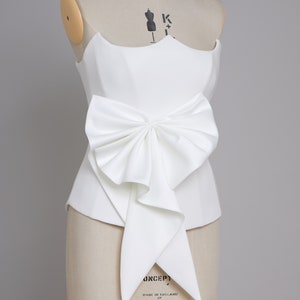 Olivia Detachable Wedding Dress Bow, Wedding Bow, Bridal Bow, Large Wedding Bow, Bridal Gown Bow