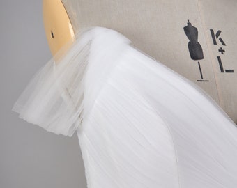 Amara Bohemian Detachable Straps, Tulle Straps, Tulle Sleeves, Removable Bridal Straps, Off Shoulder Straps, Dress Straps