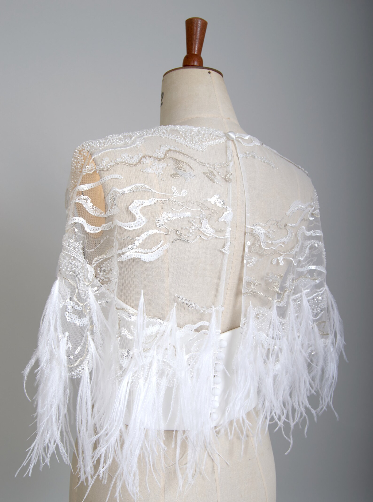 great gatsby feather shawl
