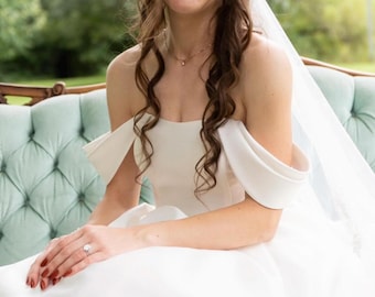 Off Shoulder Straps Moon, Detachable Wedding Dress Straps, Wedding Straps, Bridal Straps, Detachable Sleeves, Dress Sleeves