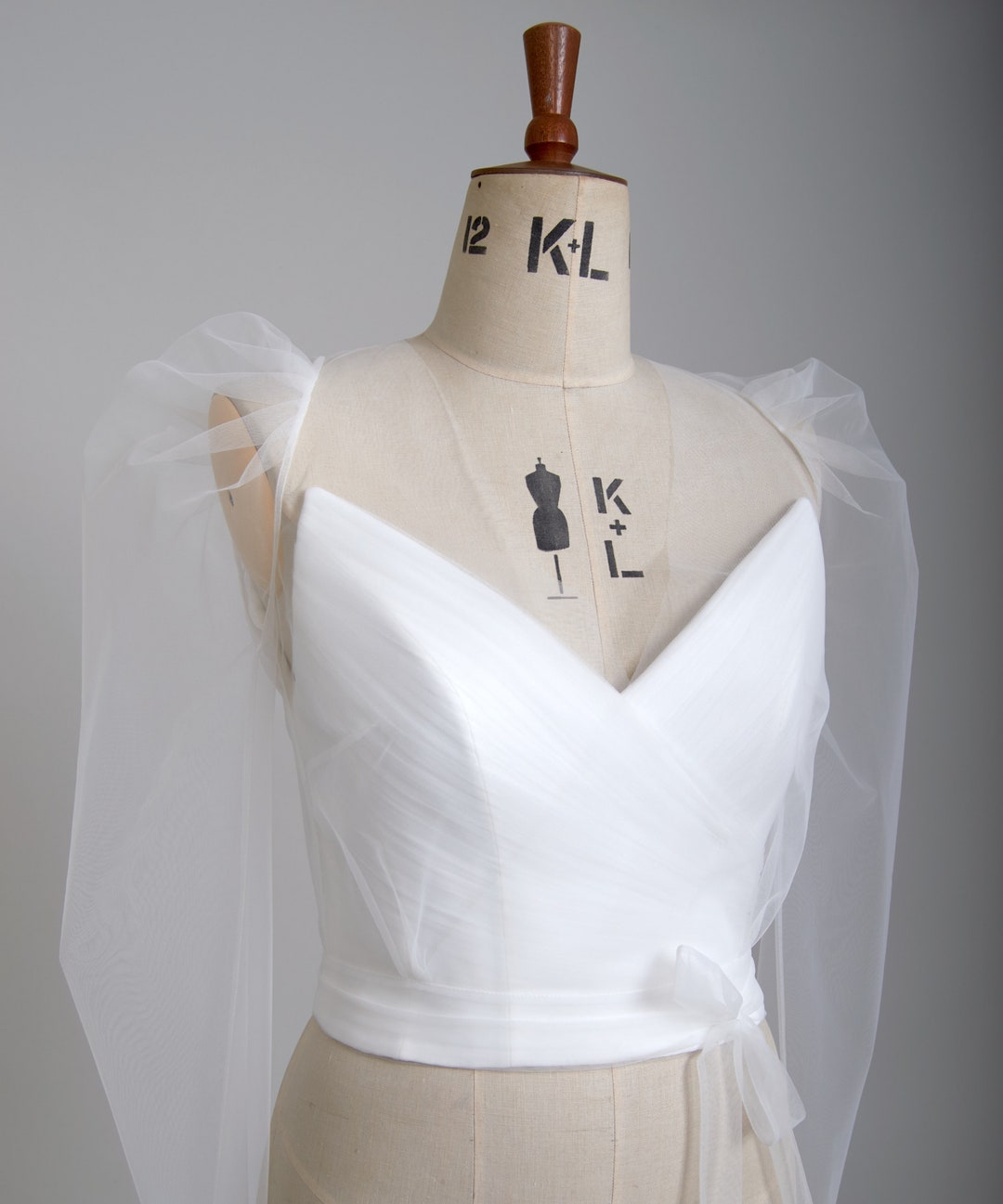 Adelaide Tulle Wedding Dress Topper, Wedding Jacket, Shrug, Bridal ...