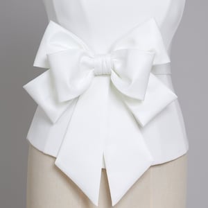 Emma Detachable Wedding Dress Bow, Wedding Bow, Bridal Bow, Large Wedding Bow, Bridal Gown Bow