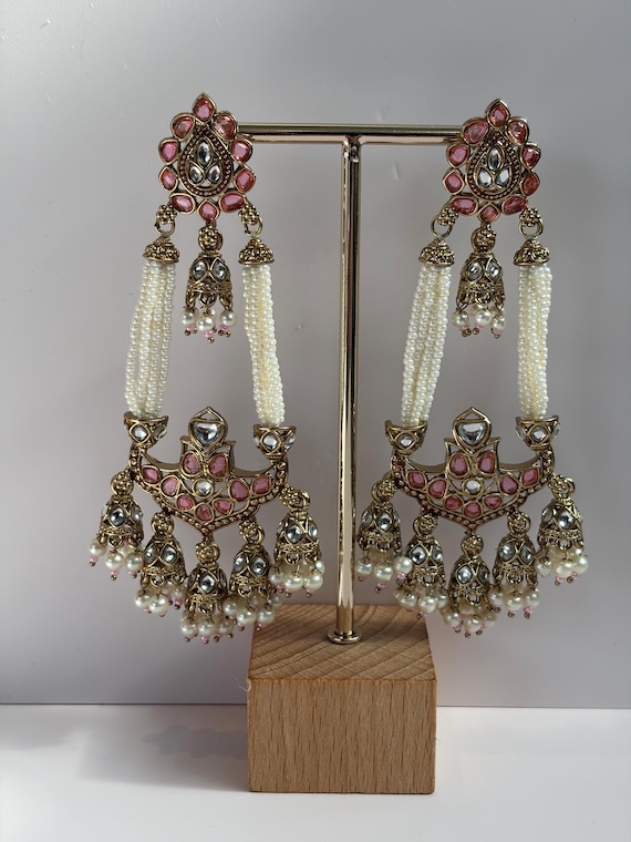 long Polki earrings