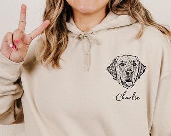 Custom Pet Hoodie Using Pet Photo + Name Custom Dog Hoodie Personalized Dog Hoody Custom Dog Custom Pet Hooded