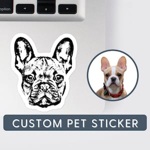 Custom Pet Sticker Using Your Pet Photo Custom Dog Sticker Custom Cat Sticker Custom Dog Decals Dog Stickers for Cars Dog Decals for Cars