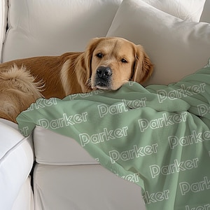 Personalisierte Hundedecke mit Haustier Foto + Name Personalisierte Haustier Decke Hundedecken gestalten Bild Decke Haustier Foto Decke Hund Papa Geschenk