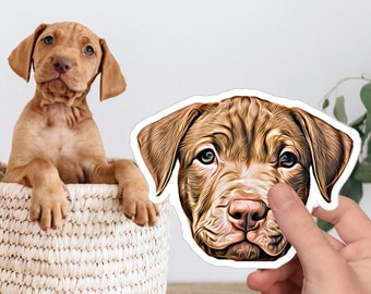 Custom Pet Sticker Using Your Pet Photo Custom Dog Sticker Custom Cat Sticker Custom Dog Decals Dog Stickers for Cars Dog Decals for Cars