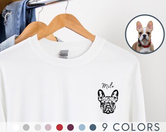 Custom Pet Sweaters Using Pet Photo + Name Custom Dog Sweaters Personalized Dog Sweater Custom Dog Sweatshirt Custom Cat Sweater Pet Sweater