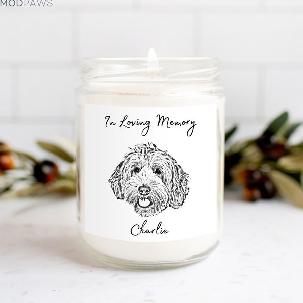 Custom Pet Candle Pet Memorial Gift Dog Memorial Gifts Pet Loss Gifts Dog Loss Gifts Cat Memorial Gifts Dog Remembrance Gifts Pet Sympathy