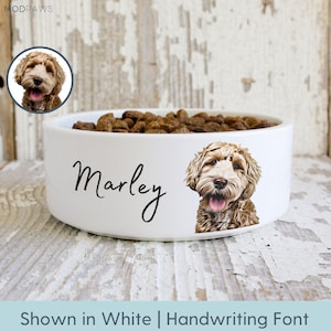 Custom Dog Bowl Using Pet Photo + Name Personalized Dog Bowl Personalized Cat Bowl Custom Cat Bowl Personalized Pet Bowls Custom Pet Bowl