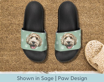 Custom Pet Slides Using Pet Photo Personalized Slides Custom Sandals Personalized Cat Flip Flops Custom Dog Slide Sandals Custom Cat Slides