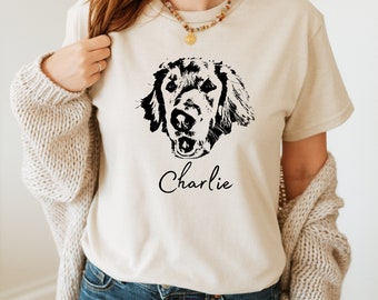 Custom Pet Shirt Pet Photo + Name Custom Dog Shirt Personalized Dog Shirt Custom Dog T Shirts for Humans Custom Cat Shirt