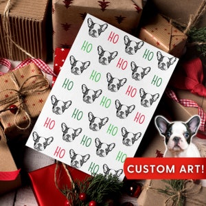 Custom Pet Christmas Card Using Pet Portrait Personalized Cat Christmas Card Boxer Christmas Cards Funny Dog Christmas Card Dachshund