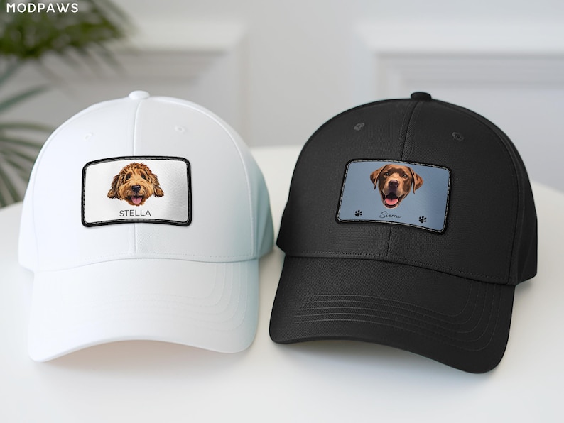 Custom Pet Hat Using Pet Photo Personalized Dog Hat Custom Cat Hat Custom Pet Cap Embroidered Dog Hat Custom Dog Baseball Cap Dog Mom Hat image 1