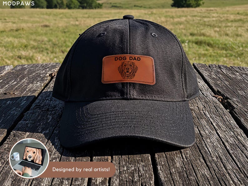 Custom Pet Hat Using Pet Photo Personalized Pet Dog Trucker Hat Custom Cat Hat Custom Pet Cap Embroidered Dog Hat Custom Dog Dad Hat Father image 2
