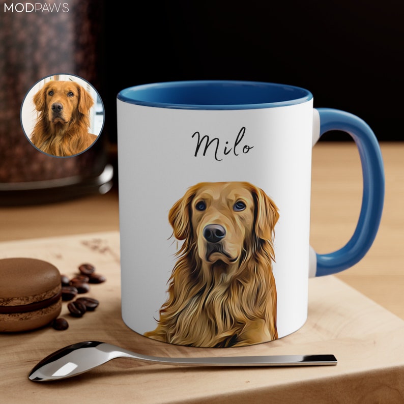 Custom Pet Photo Mug With Name.