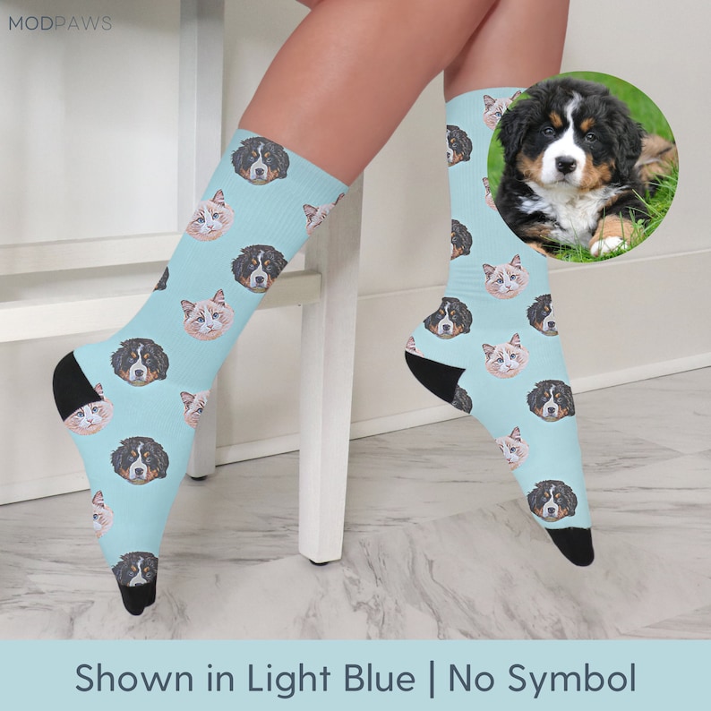 Calcetines personalizados con fotos de mascotas Calcetines personalizados para mascotas Calcetines personalizados para perros Calcetines personalizados para gatos Regalos del Día del Padre Regalo de papá gato Regalos de papá para perros Calcetines con cara de perro imagen 4