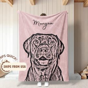 Personalisierte Haustierdecke mit Haustierfoto + Name Personalisierte Hundedecke Personalisierte Hundedecke Katzenbilddecke Haustier Fotodecke Hund Papa Geschenk