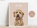 Custom Pet Portraits Using Pet Photo Personalized Digital Dog Portraits Cat Portraits Custom Dog Portraits Custom Pet Art Pet Drawing Poster