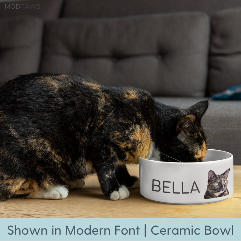 Custom Dog Bowl Using Pet Photo Name Personalized Dog Bowl Personalized Cat Bowl Custom Cat Bowl Personalized Pet Bowls Custom Pet Bowl image 7