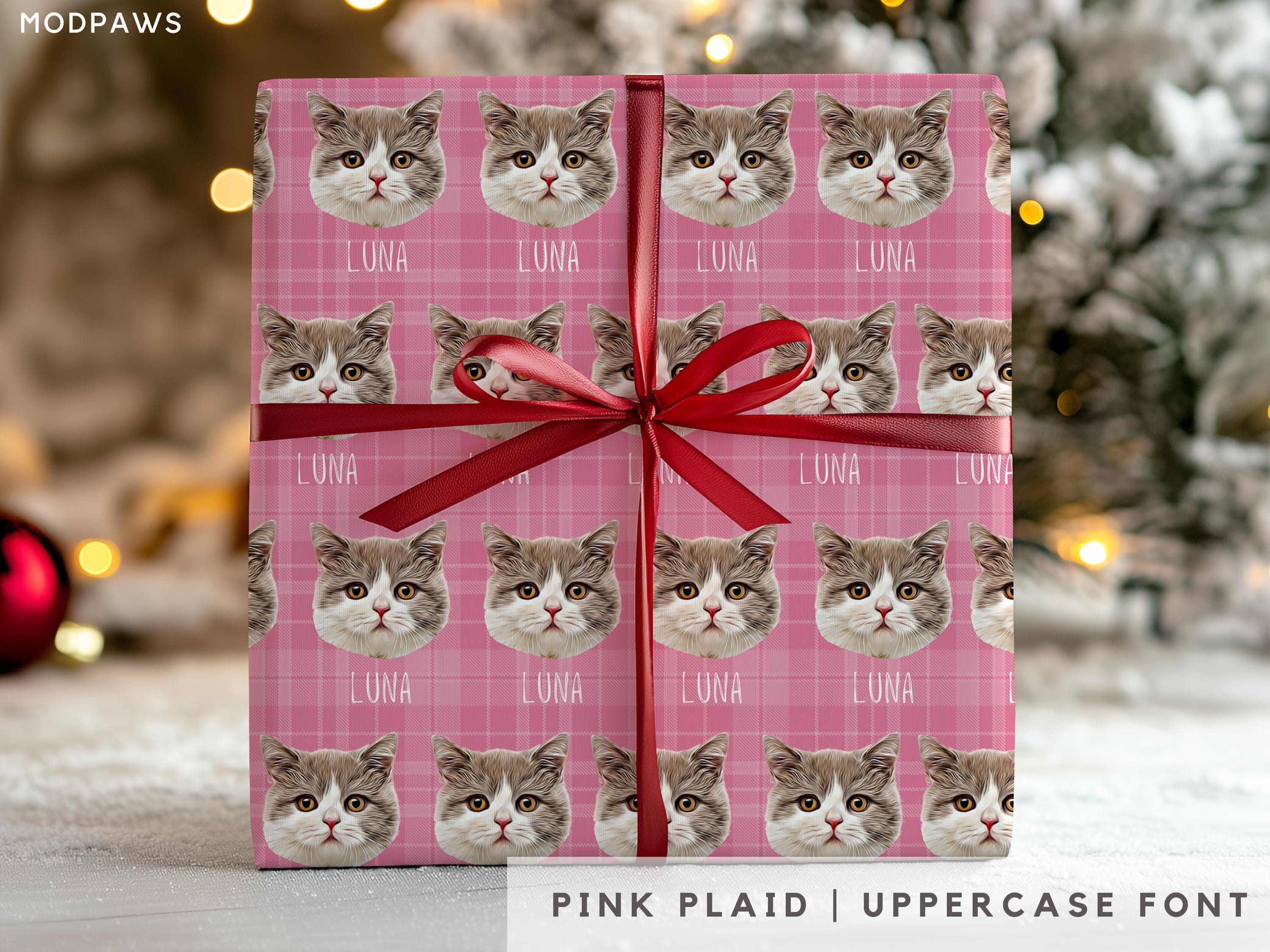 Custom Wrapping Paper Using Pet Photo Personalized Dog Christmas Wrapping Paper Cat Gift Wrapping Pet Gift Wrap Birthday Wrapping Paper