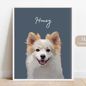 Custom Pet Portraits Using Pet Photo Personalized Digital Dog Portraits Cat Portraits Custom Dog Portraits Custom Pet Art Pet Drawing