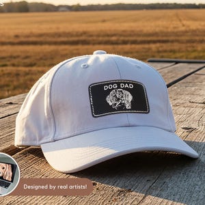 Custom Pet Hat Using Pet Photo Personalized Pet Dog Trucker Hat Custom Cat Hat Custom Pet Cap Embroidered Dog Hat Custom Dog Dad Hat Father image 7