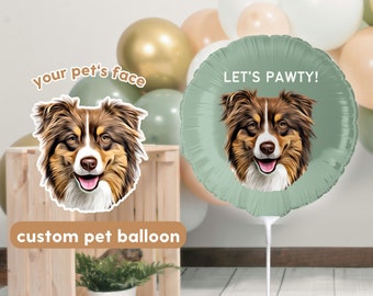 Custom Reusable Pet Balloon Using Pet Photo Party Supplies Dog Birthday Balloons Dog Birthday Decorations Happy Birthday Cat Party Supplies