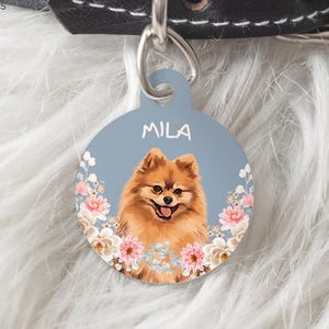 Custom Dog Tags Using Pet Photo + Name Pet ID Tags Name Cat Tag Pet ID Tags Personalized Dog Tags Cat ID Tags Dog Tags for Collars Cat Tag