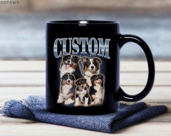 Custom Pet Mug Using Pet Photo + Name Custom Dog Mug Dog Coffee Cup Personalized Pet Mugs Dog Mom Mug Personalized Cat Dad Mug New Dog Mug