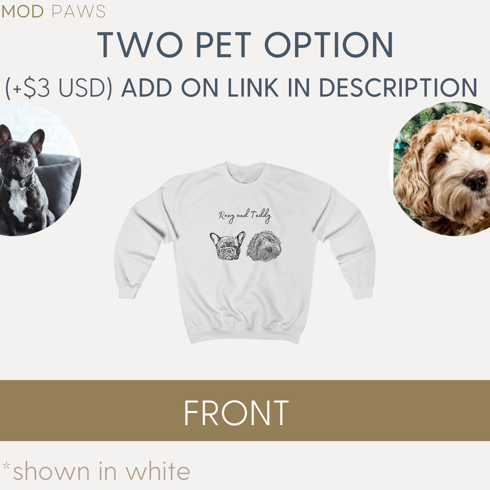 etsy custom dog sweaters