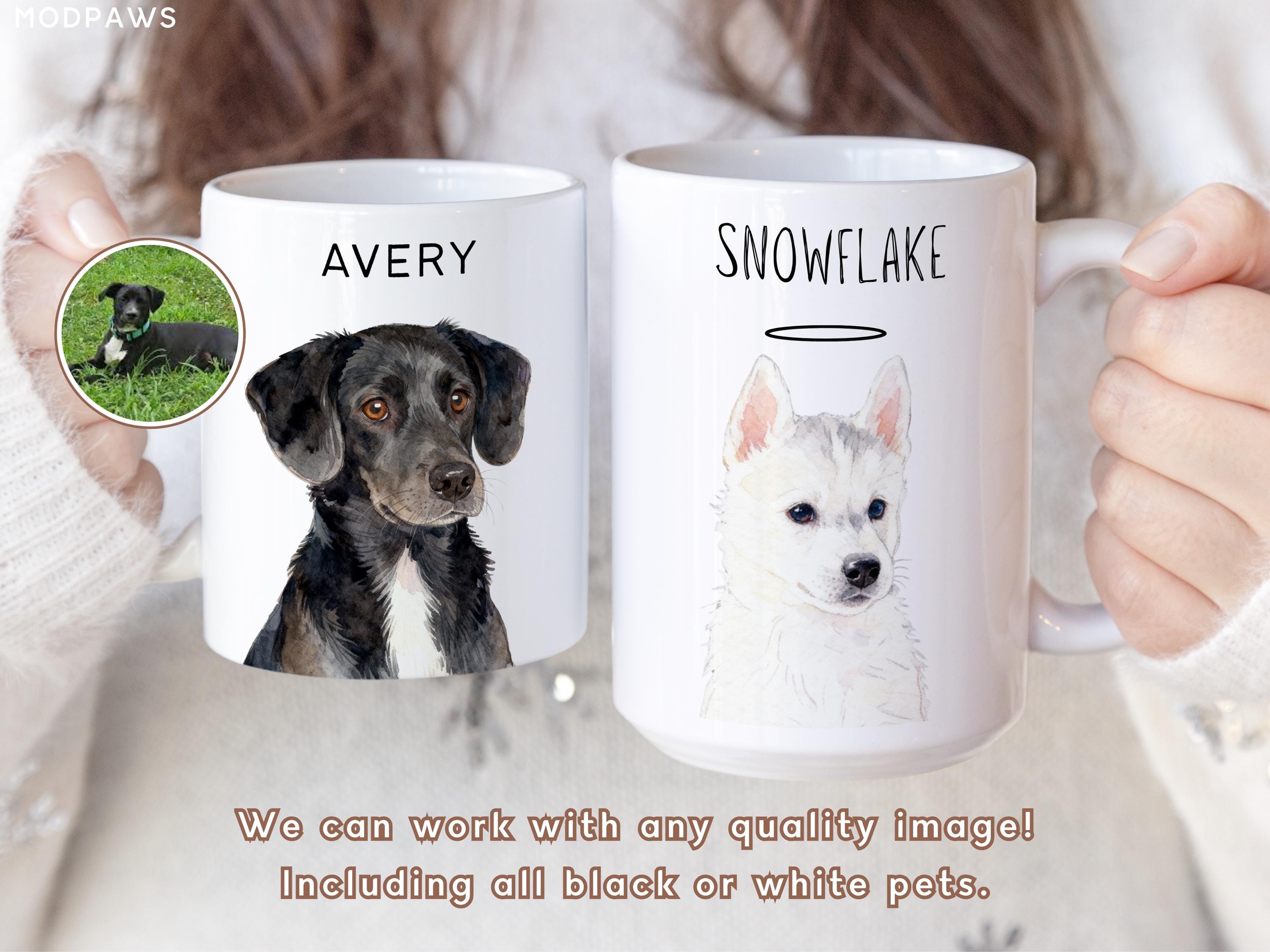 Custom Pet Mug Using Pet Photo Name Custom Dog Mug Dog Coffee