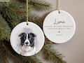Personalized Pet Watercolor Ornament Using Pet's Photo + Name - Custom Ornament Christmas Dog Ornament Personalized Dog Ornament Custom Dog