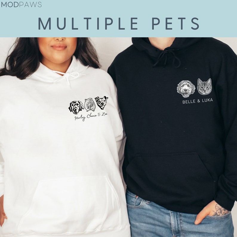 Custom Pet Hoodie Using Pet Photo Name Custom Dog Hoodie Personalized Dog Hoody Custom Dog Custom Pet Hooded image 8