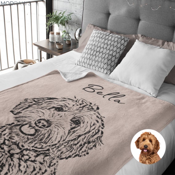 Custom Pet Blanket Using Pet Photo Name Custom Dog Blanket