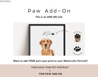 Paw Addon for Watercolor Portrait