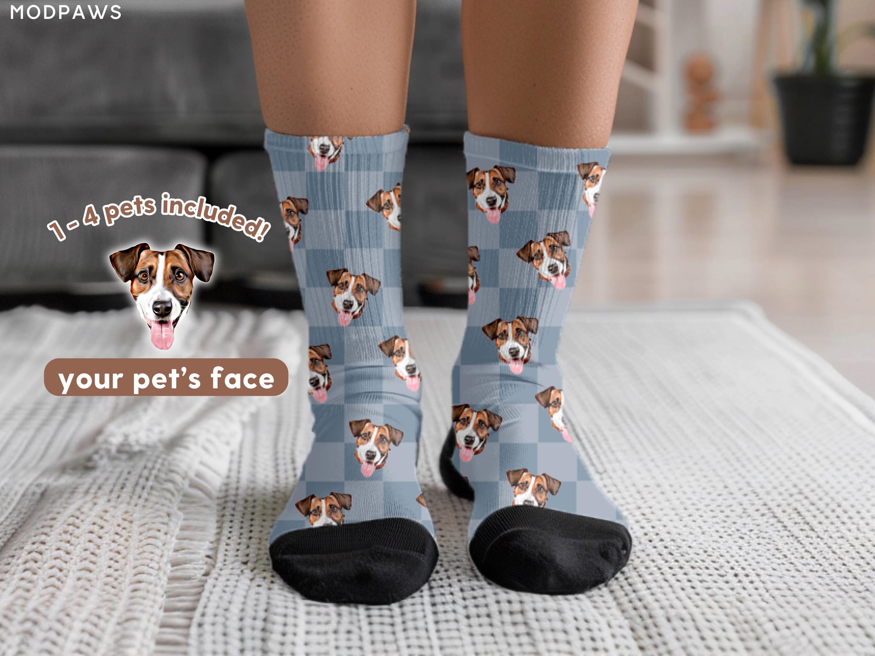 Custom Dog Photo Socks Personalized Pet Socks Custom Cat  Socks Custom Cat Socks Fathers Day Gifts Cat Dad Gift Dog Dad Gifts Dog Face Socks