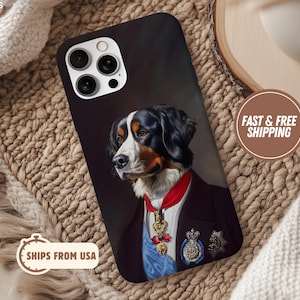 Coque de téléphone royale personnalisée pour animal de compagnie à l'aide d'une photo d'animal de compagnie Coque de téléphone personnalisée pour chien Coque de téléphone personnalisée pour chat, roi ou reine, roi ou reine pour iPhone, chat