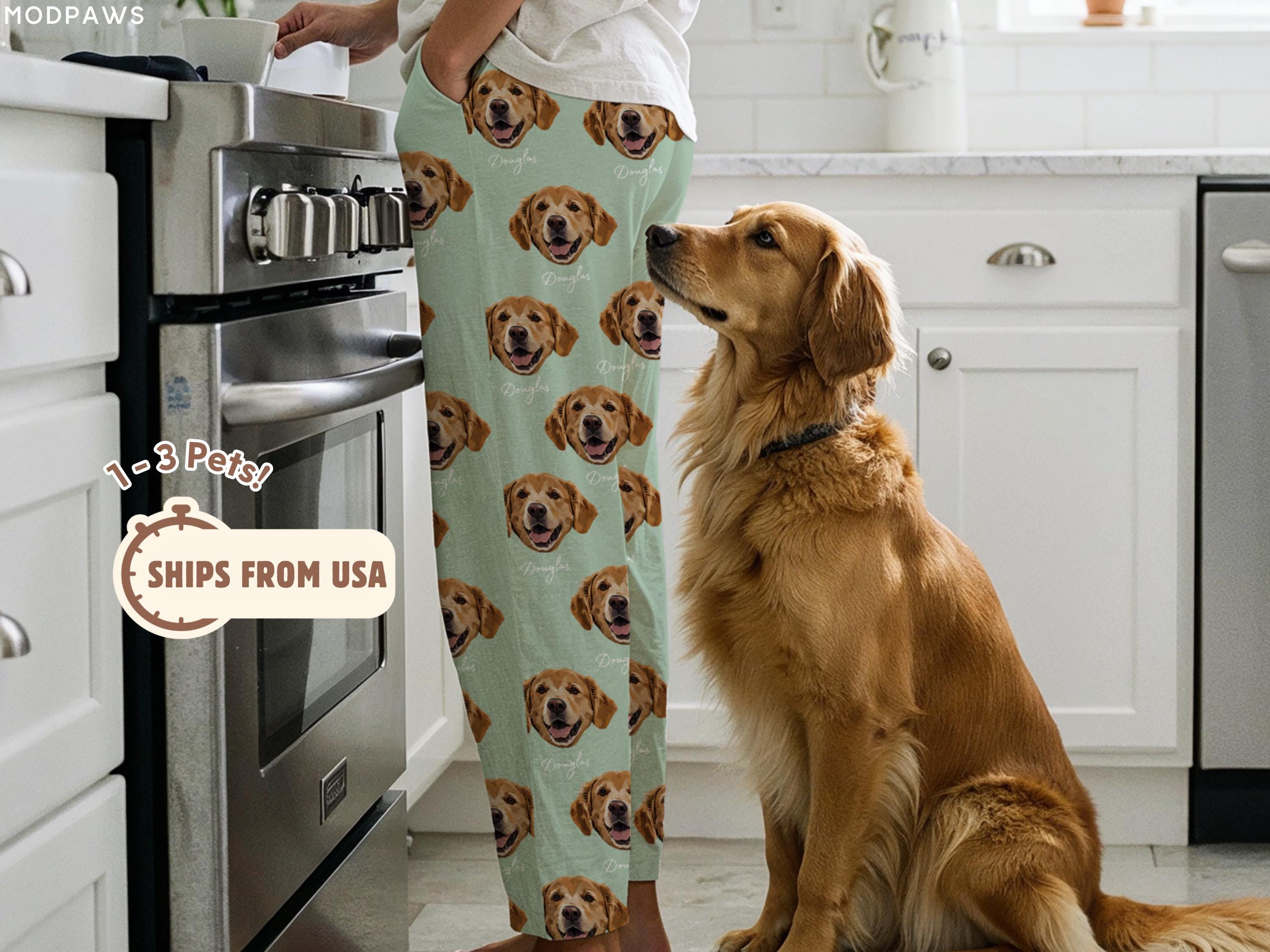 Pet Face Pajama Pants Kids Custom Dog Photo Pajama Pantsfunny Pet