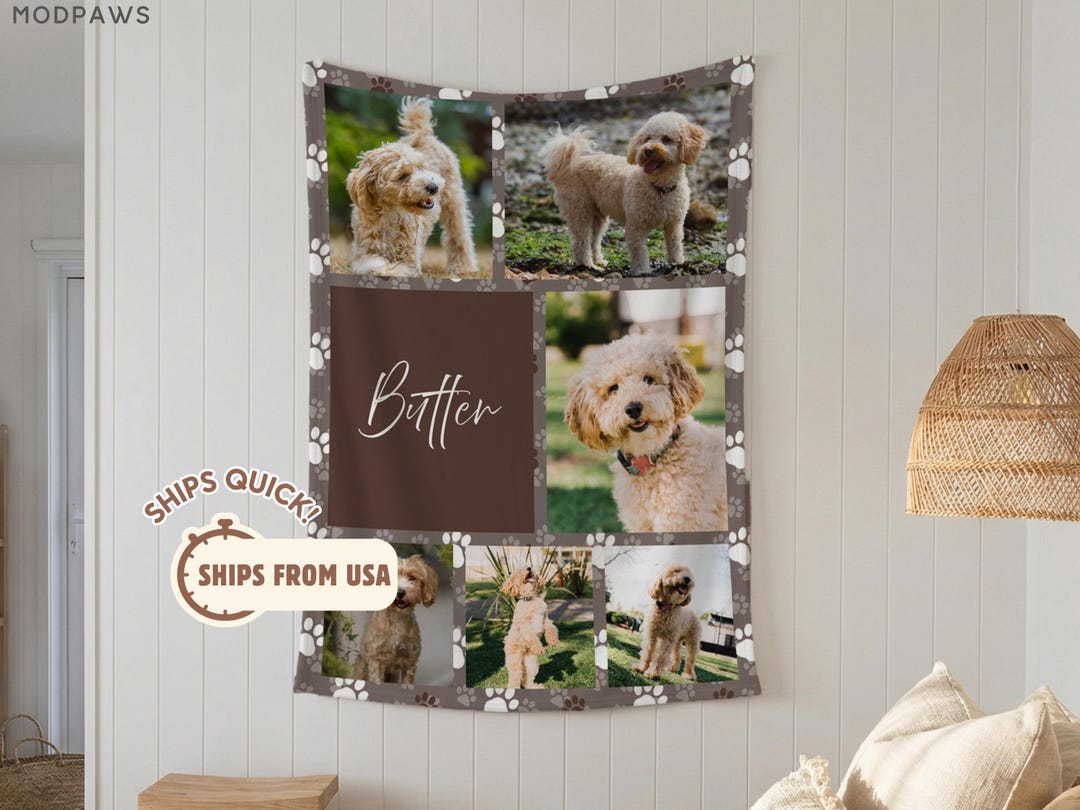 Personalized Pet Loss Sympathy Gift Custom Dog Memorial Collage Photo ...