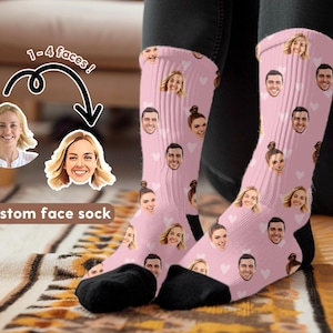 Custom Face Socks Personalized Face Socks Custom Photo Socks Dad Gifts Face Socks Custom Human Gift For Mom Dad Picture Socks Father&#39;s Day
