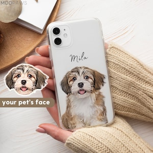 Personalisierte Haustier Handyhülle Mit Haustierfoto + Name Personalisierte Handyhülle für Hund Personalisierte Handyhülle für Katzen iPhone Hüllen