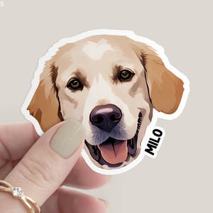 Custom Pet Sticker Using Your Pet Photo Custom Cat Sticker Custom Dog Sticker Custom Dog Decals Dog Decals for Cars Stickers for Cars Dog