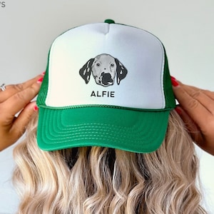 Custom EMBROIDERED Pet Hat Using Pet Photo Personalized Dog Hat Custom Cat Hat Trucker Pet Cap Dog Hat Custom Dog Baseball Cap Dog Mom Hat