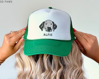 Custom EMBROIDERED Pet Hat Using Pet Photo Personalized Dog Hat Custom Cat Hat Trucker Pet Cap Dog Hat Custom Dog Baseball Cap Dog Mom Hat