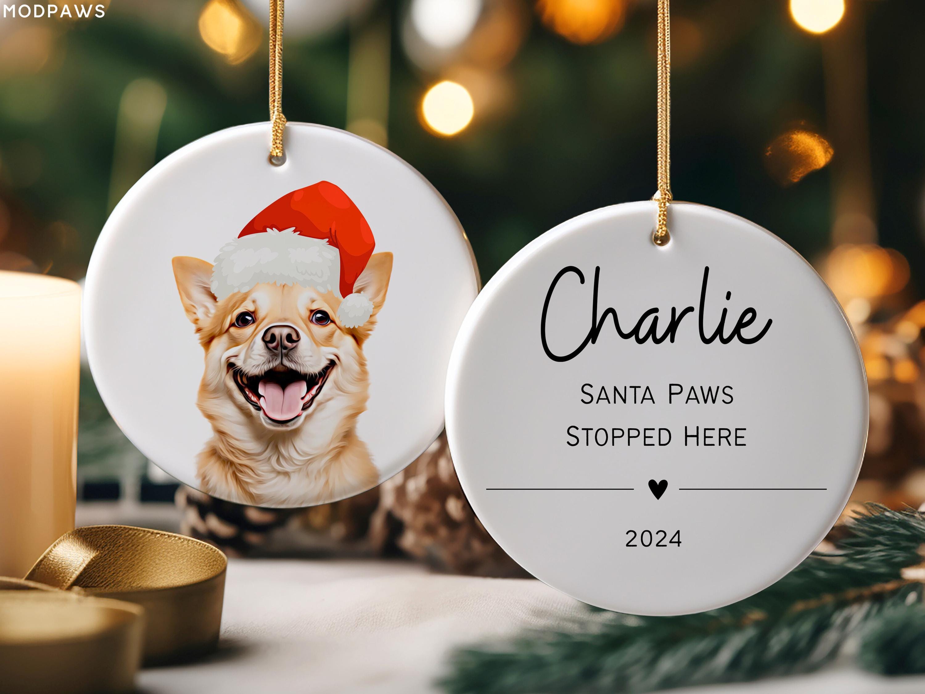 Personalized Pet Watercolor Ornament Using Pet's Photo + Name - Custom ...